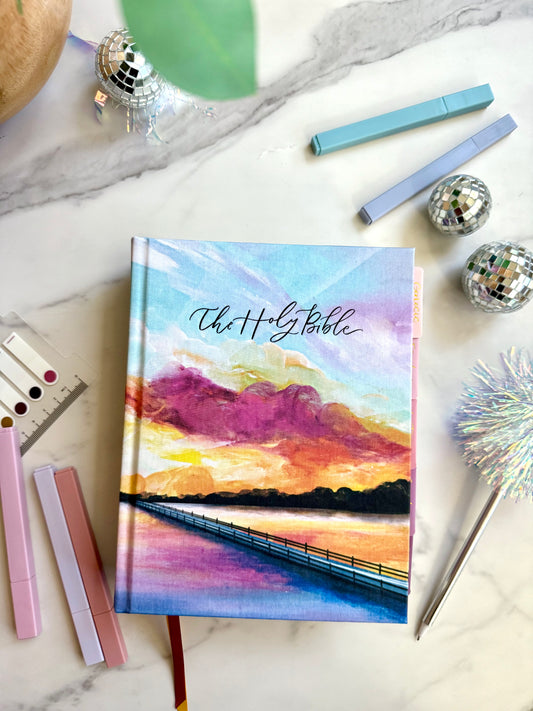 CSB Notetaking Bible – Hosanna Revival “Lake” Edition (The Joy Collection)