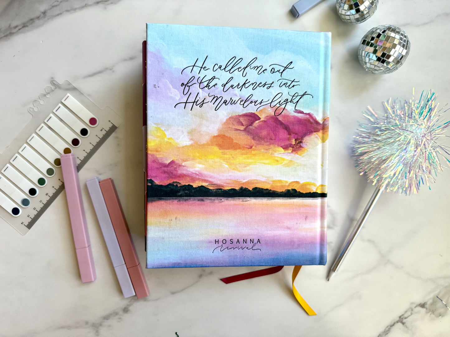 CSB Notetaking Bible – Hosanna Revival “Lake” Edition (The Joy Collection)